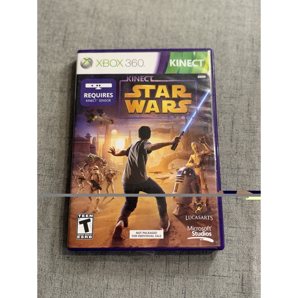 Star Wars - Microsoft Xbox 360 2012 Kinect With Manual and Demo Game Teen